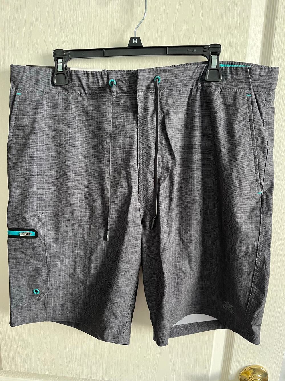 ZeroXposur Gray Men's Swim Trunks, UPF 50+ UV Quick-Dry size Large NWT